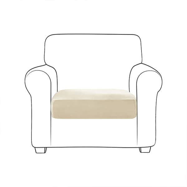 Sohvan istuinpäällinen, SAMETTI, KERMANVÄRINEN 50-65cm