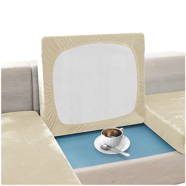 Sohvan istuinpäällinen, SAMETTI, KERMANVÄRINEN 50-65cm