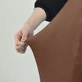 Pikkukuva 4 / 11: PÄÄLLINEN tuoli PYÖREÄ SELKÄNOJA sametti RUSKEA
