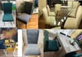 Pikkukuva 11 / 11: PÄÄLLINEN tuoli, PYÖREÄ SELKÄNOJA, velour, TUMMANSININEN