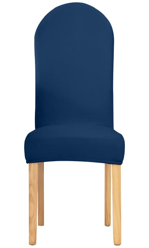 PÄÄLLINEN tuoli, PYÖREÄ SELKÄNOJA, velour, TUMMANSININEN