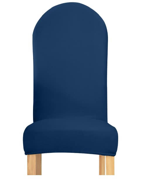 PÄÄLLINEN tuoli, PYÖREÄ SELKÄNOJA, velour, TUMMANSININEN