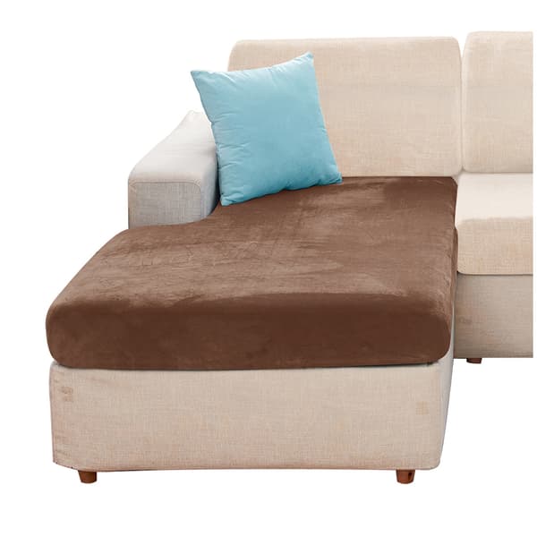 Betræk til KAMMER, SOFAER, HJØRNESOFA fløjl, brun