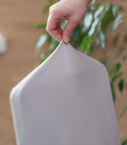 PÄÄLLINEN OBLIQUE-TUOLILLE XXL SILEÄ VAALEANHARMAA