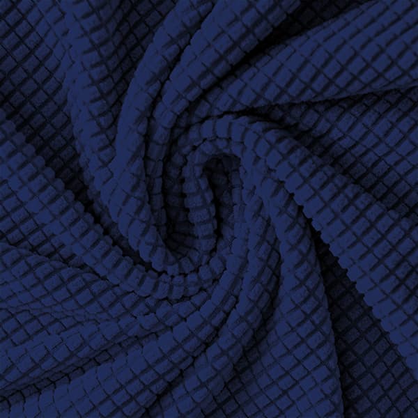 KLÄDSEL stol TJOCK JACQUARD MARINBLÅ storlek L STOR HÖG RYGGSTÖD 70cm