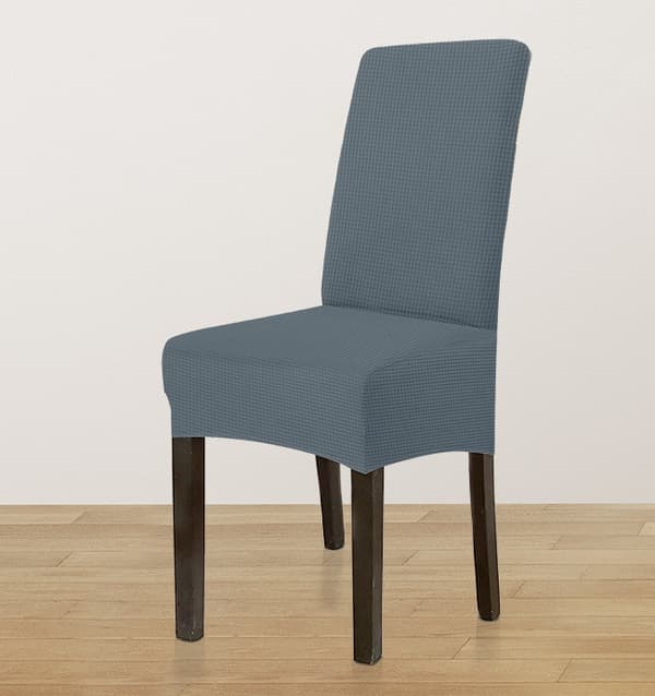 PÄÄLLINEN tuoli PAKSU JAKARD TUMMANHARMAA koko L SUURI KORKEA SELKÄNOJA 70cm