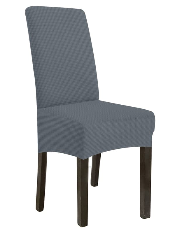 PÄÄLLINEN tuoli PAKSU JAKARD TUMMANHARMAA koko L SUURI KORKEA SELKÄNOJA 70cm