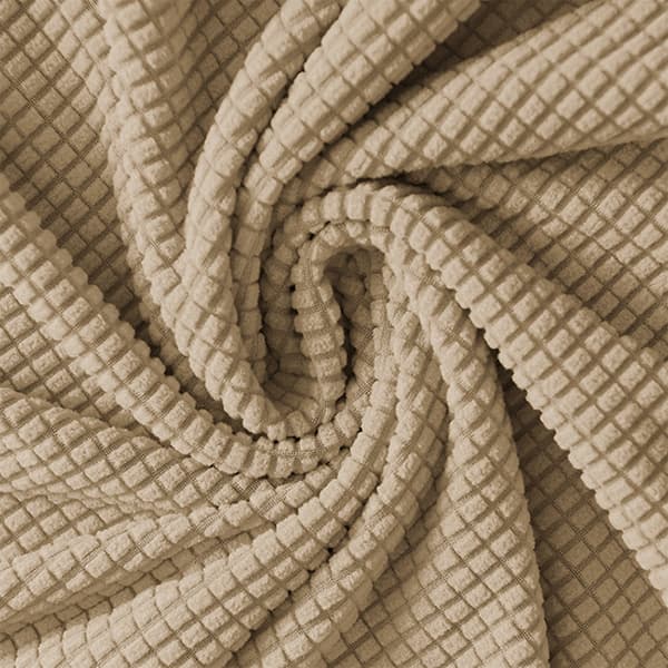 PÄÄLLINEN tuoli PAKSU JAKARD TUMMANBEIGE/KAMELIN koko L SUURI KORKEA SELKÄNOJA 70cm