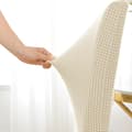 Pikkukuva 3 / 11: PÄÄLLINEN tuoli PAKSU JAKARDINKERMANVÄRINEN koko L SUURI KORKEA SELKÄNOJA 70cm