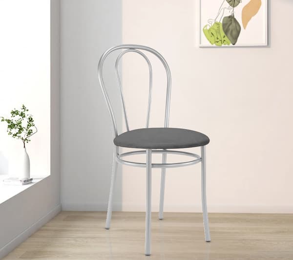 Pyöreän tuolin istuimen päällinen, sametti, tummanharmaa