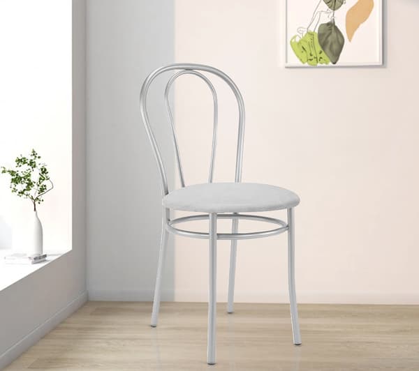Pyöreän tuolin istuimen päällinen, sametti, vaaleanharmaa