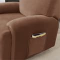 Miniatyrbillede 7 af 9: Betræk til ARMHAIR RELAX udtrækkelig fodstøtte (4 dele), velour, brun