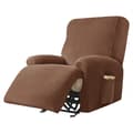 Miniatyrbillede 1 af 9: Betræk til ARMHAIR RELAX udtrækkelig fodstøtte (4 dele), velour, brun