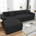 Miniatyrbillede 5 af 11: BETRÆK til SOFA, sovesofa, 1-personers sofa, SORT JACQUARD
