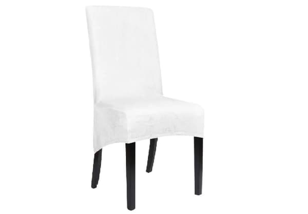 PÄÄLLINEN OBLIQUE-tuoli XXL valkoinen SAMETTI