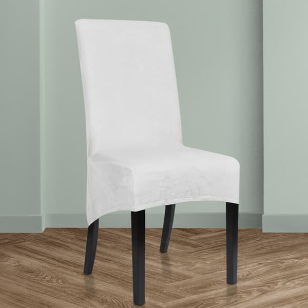 PÄÄLLINEN OBLIQUE-tuoli XXL valkoinen SAMETTI