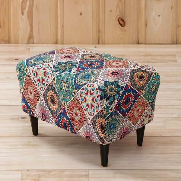 Fotpalls-/pufföverdrag MANDALA-MÖNSTER