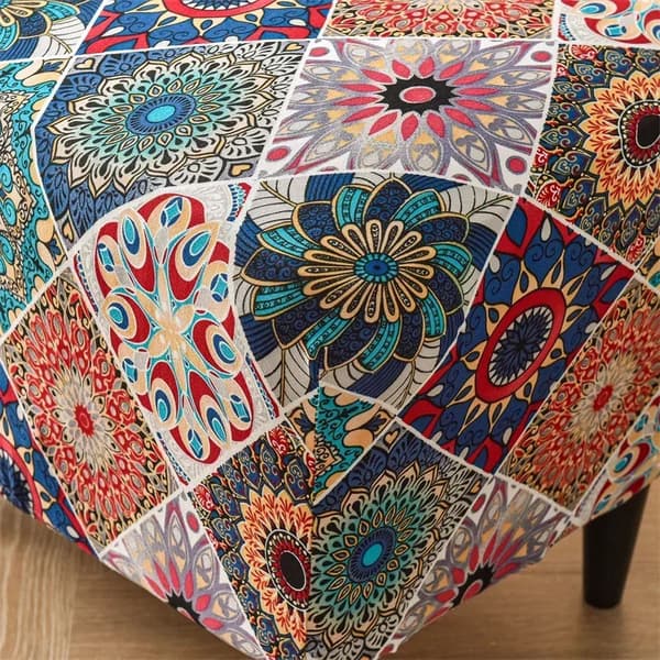 Fotpalls-/pufföverdrag MANDALA-MÖNSTER