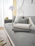 Miniatyrbillede 3 af 9: BETRÆK til SOFA sofa 90x240 cm, GRÅ, HJERTEMØNSTER