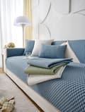 Miniatyrbillede 3 af 9: BETRÆK til SOFA sofa 90x210 cm, MARINEBLÅ, HJERTEMØNSTER