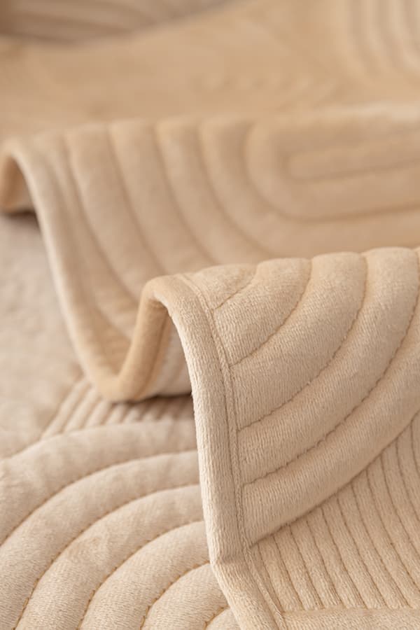 MATTA för SOFFA 90x240 cm, BEIGE, UPHÖJT MÖNSTER
