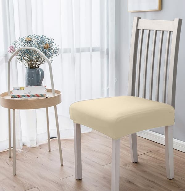 ISTUINpäällinen tuolin istuin SMOOTH elastinen KERMANVÄRI