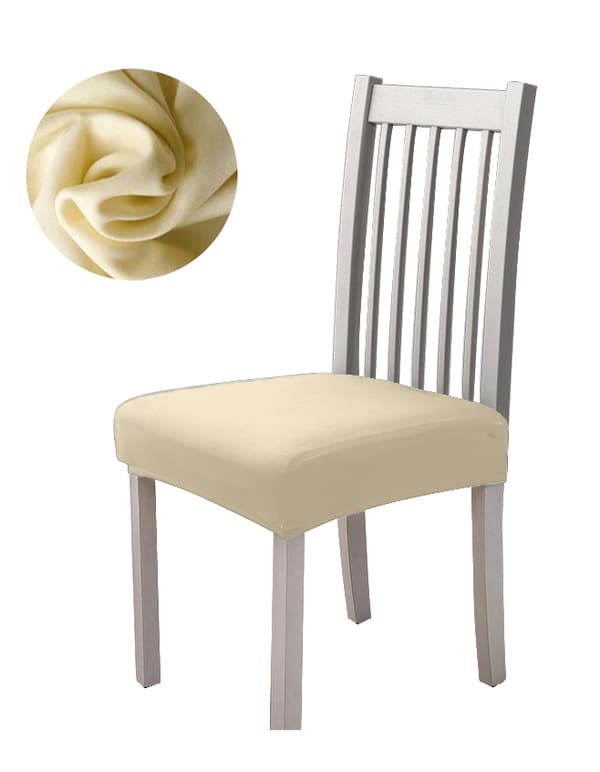 SITTLÄGG stolssits SMOOTH resår CRÈME