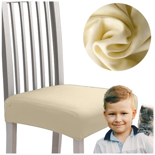 SITTLÄGG stolssits SMOOTH resår CRÈME