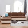 Pikkukuva 7 / 10: Sohvan istuinpäällinen, SAMETTI, RUSKEA 100-125cm
