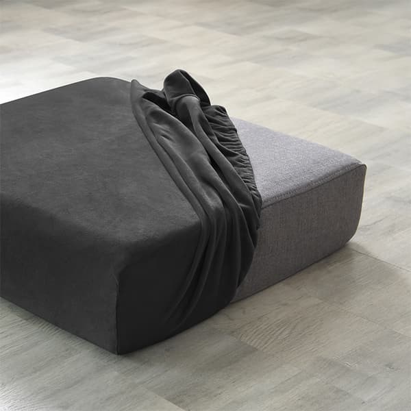 Sohvan istuinpäällinen, SAMETTI, MUSTA 100-125cm