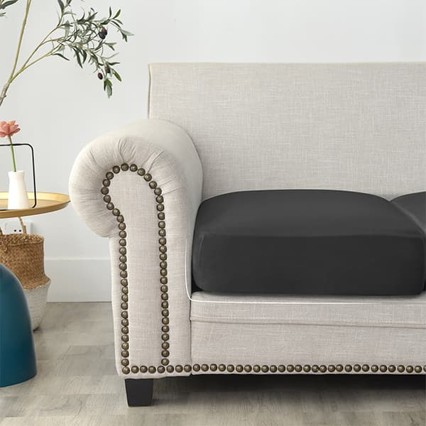 Sohvan istuinpäällinen, SAMETTI, MUSTA 100-125cm