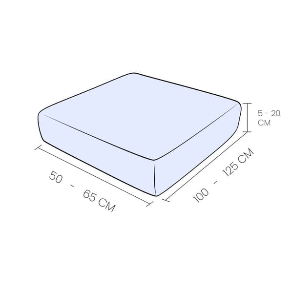 Sohvan istuinpäällinen, SAMETTI, MUSTA 100-125cm