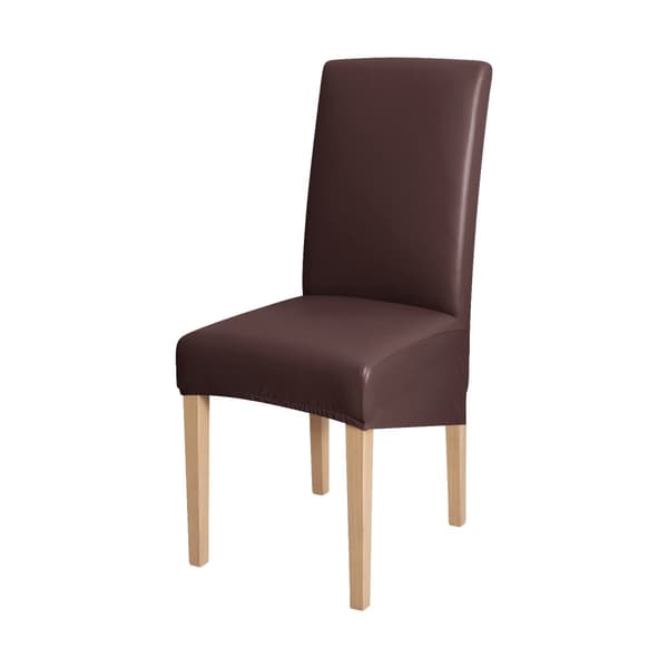 PÄÄLLINEN L-tuoliin, selkänojan korkeus 50-70 cm, valmistettu ruskeasta ekonahasta