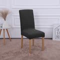 Miniatyrbillede 2 af 11: BETRÆK STOL JACQUARD PRÆGNINGSMØNSTER F SORT plys TYK