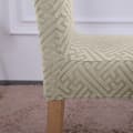 Miniatyrbillede 4 af 11: BETRÆK stol JACQUARD PRÆGNINGSMØNSTER F CREME plys TYK