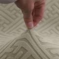Miniatyrbillede 5 af 11: BETRÆK stol JACQUARD PRÆGNINGSMØNSTER F CREME plys TYK