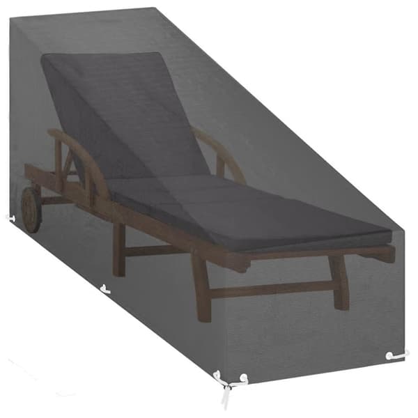 Överdrag för solsäng 12 öljetter 200x65x35/60 cm polyeten