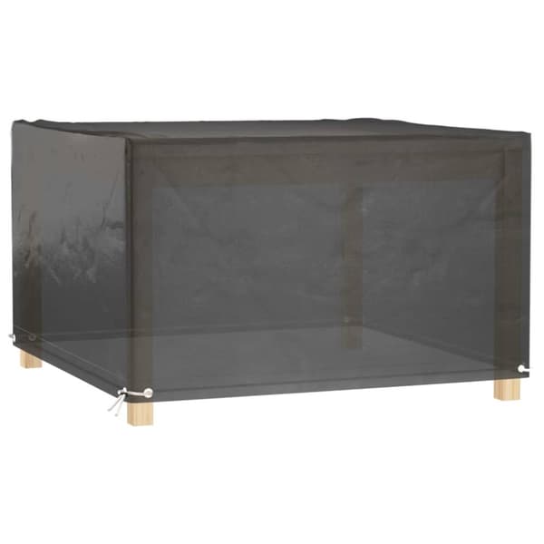Överdrag för trädgårdsmöbler 8 öljetter 125x125x75 cm fyrkantig