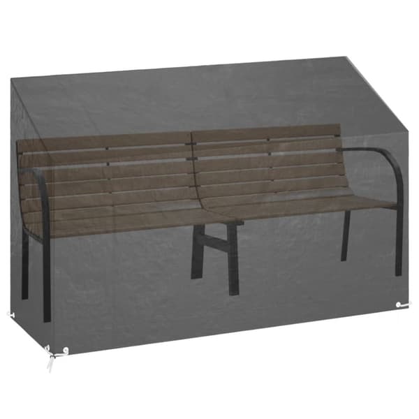 Överdrag för trädgårdsbänk 8 öljetter 190x70x70/88 cm polyeten