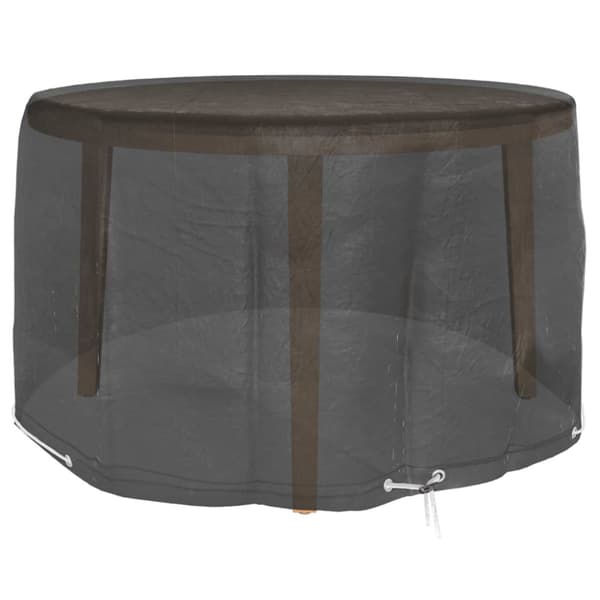 Överdrag för trädgårdsmöbler 2 st 6 öljetter Ø125x75 cm rund