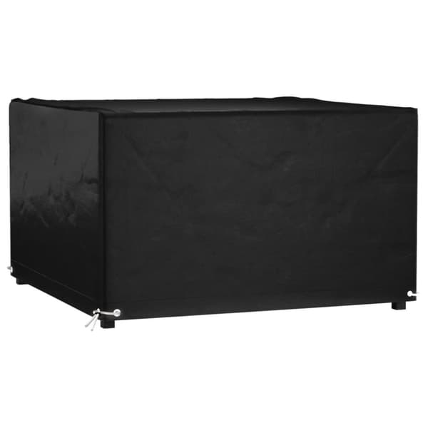 Överdrag för trädgårdsmöbler 8 öljetter 132x132x80 cm fyrkantig