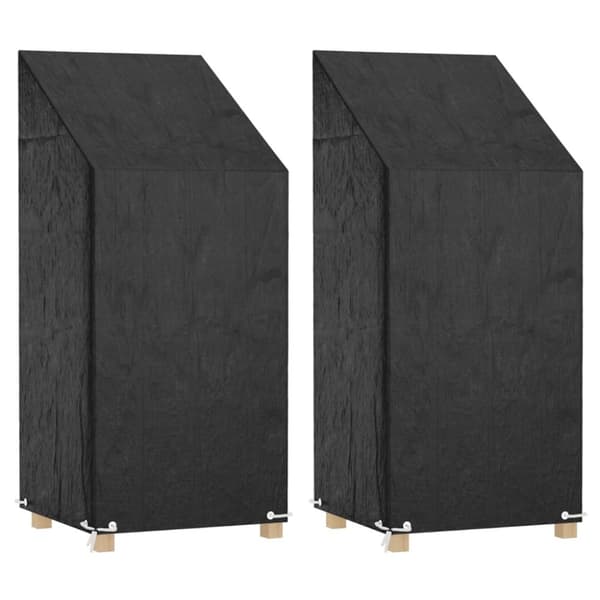 Överdrag för utemöbler 2 st 8 ölj. 65x65x110/150 cm polyeten