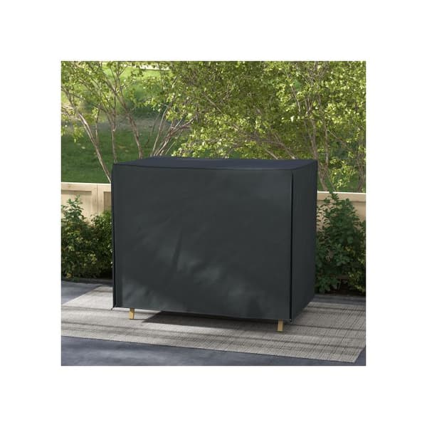 UV-skyddande överdrag för trädgårdssoffa Oxford svart 220 x 125 x 172 cm