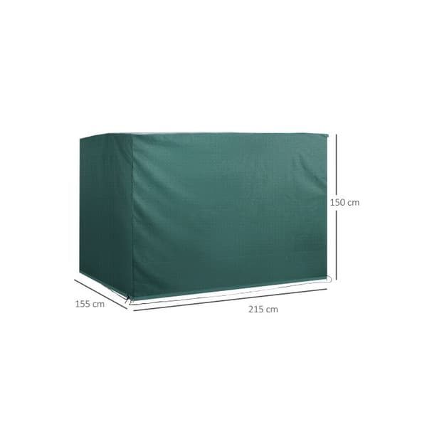 Outsunny® vattentät UV-skyddsöverdrag 215x155x150 cm för möbler och trädgård