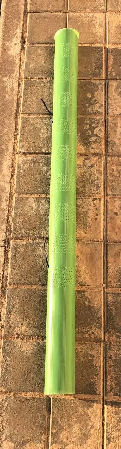 Skyddande växthusrör, 180 cm höjd, UV-stabiliserat material,20 datorer