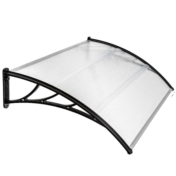 Väderbeständig Markis, Polykarbonatmaterial, Väggmonterad, 150 cm Bredd,Bredd 150CM