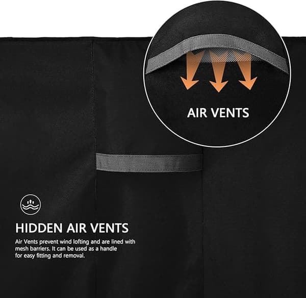 Havestolebetræk med ventilationsåbninger – vandtæt, vind- og UV-afvisende, liggestolsbetræk med opbevaringspose