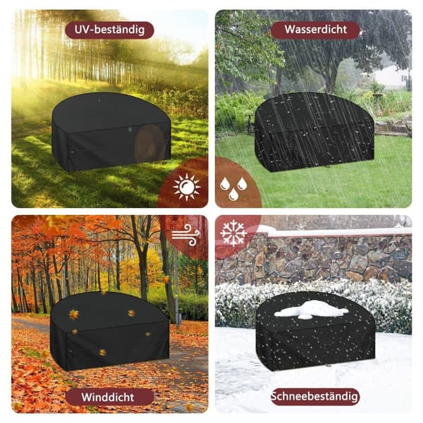 Lollanda Möbelskydd för Utomhusbruk - Skydd Mot Väder och Vind – 205x110x80 cm Skyddsöverdrag för solsängar och loungemöbler