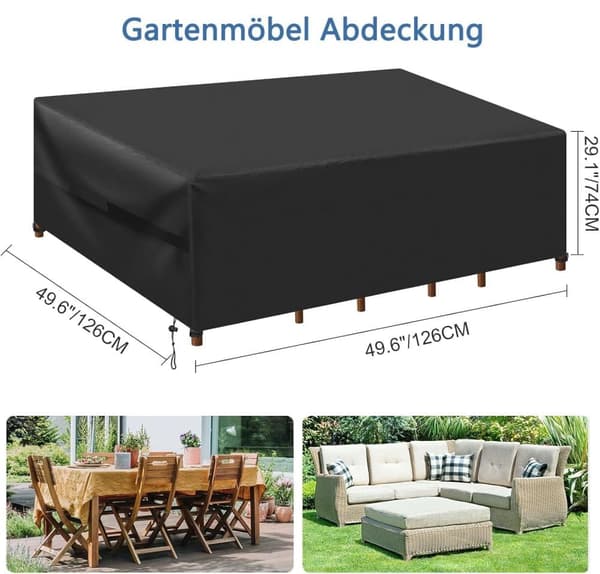 Lollanda Garden Furniture Cover – vedenpitävä ja UV-kestävä suojapäällinen pöydille, tuoleille ja terassikalusteille