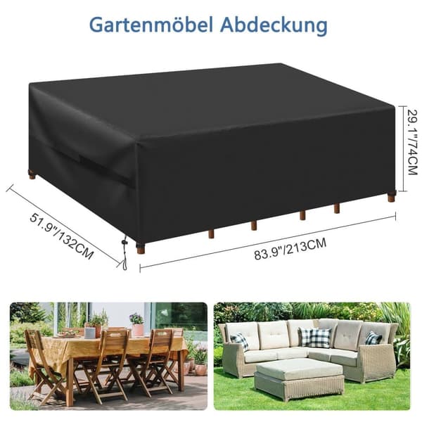 Lollanda Garden Furniture Cover – vedenpitävä ja UV-kestävä suojapäällinen pöydille, tuoleille ja terassikalusteille